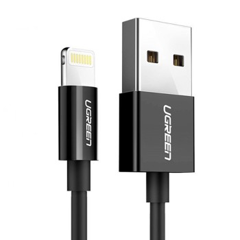 Cablu de Date USB la Lightning, 2m - Ugreen (80823) - Black
