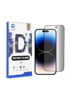 Folie pentru iPhone 14 Pro - Lito D+ Privacy Glass - Black