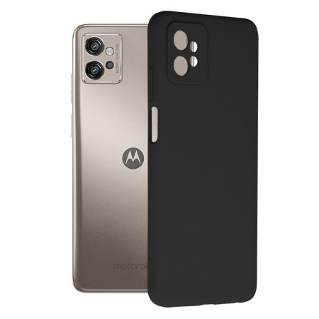 Husa de telefon compatibila Motorola Moto G32, Antiamprenta, Interior Microfibra, Camera Extra Pro, Black
