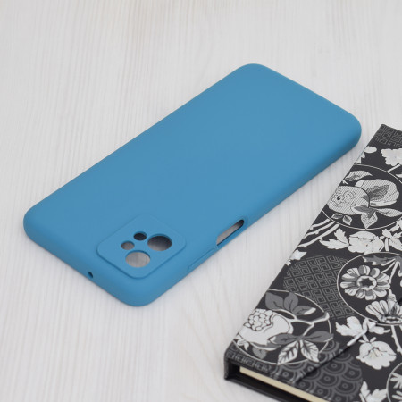 Husa de telefon compatibila Motorola Moto G32, Antiamprenta, Interior Microfibra, Camera Extra Pro, Denim Blue