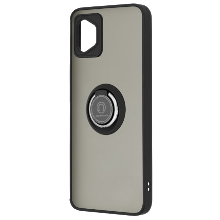 Husa telefon compatibila Motorola Moto G32, Glinth Magnet Auto si Inel Rotativ, Negru