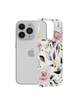 Husa pentru iPhone 14 Pro - Techsuit Marble Series - Chloe White