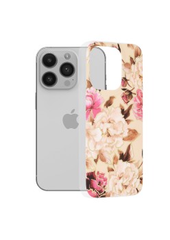 Husa pentru iPhone 14 Pro - Techsuit Marble Series - Mary Berry Nude