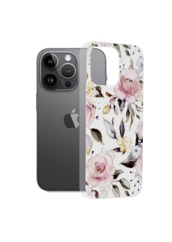 Husa pentru iPhone 14 Pro Max - Techsuit Marble Series - Chloe White