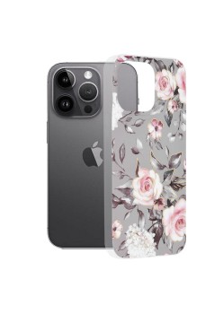 Husa pentru iPhone 14 Pro Max - Techsuit Marble Series - Bloom of Ruth Gray