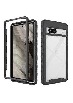 Husa pentru Google Pixel 7a + Folie - Techsuit Defense360 Pro - Black