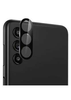 Folie Camera pentru Samsung Galaxy S23 - Techsuit Full Camera Glass - Black