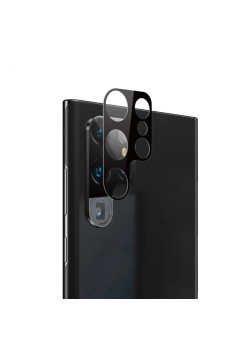 Folie Camera pentru Samsung Galaxy S23 Ultra - Techsuit Full Camera Glass - Black