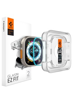 Folie pentru Apple Watch Ultra / Ultra 2 (set 2) - Spigen Glas.TR EZ FIT - Clear