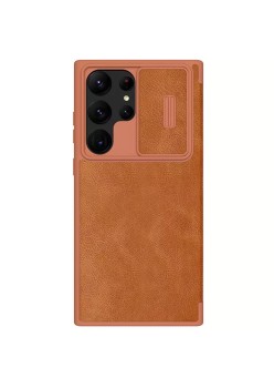 Husa pentru Samsung Galaxy S23 Ultra - Nillkin QIN Leather Pro Case - Brown