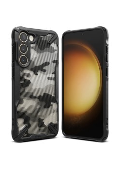 Husa pentru Samsung Galaxy S23 Plus - Ringke Fusion X Design - Camo Black