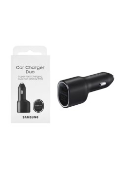 Incarcator Auto USB, Type-C, Fast Charging 40W - Samsung Duo (EP-L4020NBEGEU) - Black (Blister Packing)