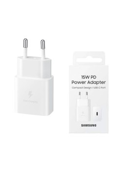 Incarcator Priza Type-C 15W, Fast Charging - Samsung (EP-T1510NWEGEU) - White (Blister Packing)