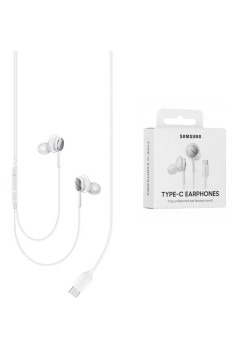 Casti Audio Type-C cu Microfon, 1.2m - Samsung (EO-IC100BWEGEU) - White (Blister Packing)
