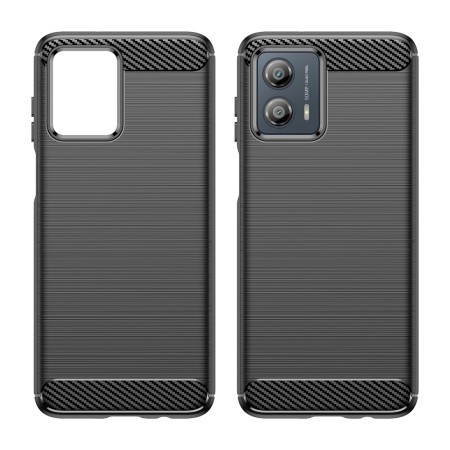 Husa pentru Motorola Moto G53 - Techsuit Carbon Silicone - Black