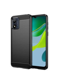Husa pentru Motorola Moto E13 - Techsuit Carbon Silicone - Black