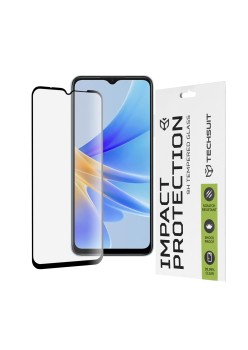Folie pentru Oppo A17 - Techsuit 111D Full Cover / Full Glue Glass - Black