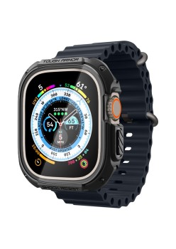 Husa pentru Apple Watch Ultra / Ultra 2 - Spigen Tough Armor - Black