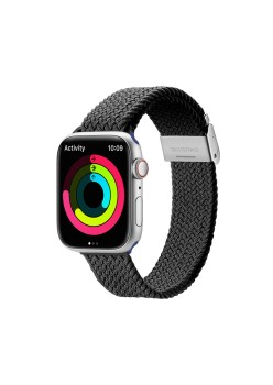 Curea pentru Apple Watch 1/2/3/4/5/6/7/8/9/SE/SE 2 (38/40/41mm) - Dux Ducis Mixture II Version - Black