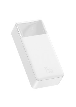 Baterie externa 30000mAh, 15W - Baseus Bipow Digital Display (PPBD050202) - White