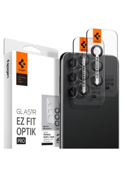 Folie Camera pentru Samsung Galaxy S23 / S23 Plus (set 2) - Spigen Optik.tR EZ FIT - Black