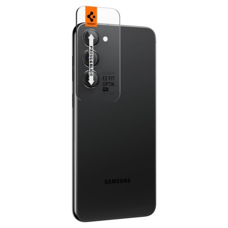 Folie Camera pentru Samsung Galaxy S23 / S23 Plus (set 2) - Spigen Optik.tR EZ FIT - Black