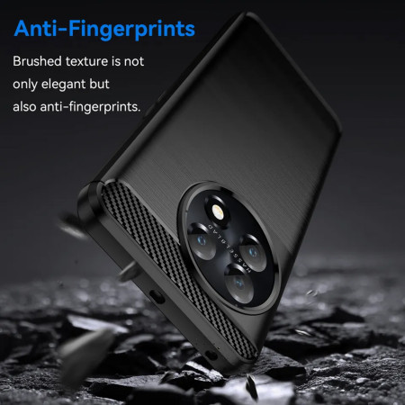Husa Carbon compatibila OnePlus 11, Tech Protects, Negru