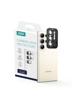 Folie Camera pentru Samsung Galaxy S23 Ultra - ESR Lens Protector Tempered Glass - Silver