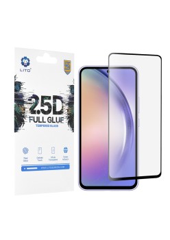 Folie pentru Samsung Galaxy A54 - Lito 2.5D FullGlue Glass - Black