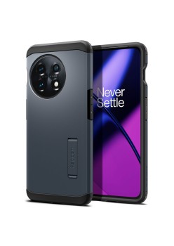 Husa pentru OnePlus 11 - Spigen Tough Armor - Metal Slate