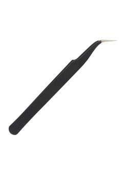 Penseta de Precizie cu Varf Curbat din Otel Inoxidabil, 123mm - Jakemy (JM-T2-15) - Black
