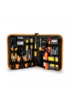 Jakemy - Network repair tool kit 17 in 1 (JM-P15) - with Soldering Iron - Black