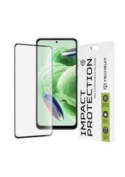 Folie pentru Xiaomi Redmi Note 12 5G / Note 12 4G / Poco X5 - Techsuit 111D Full Cover / Full Glue Glass - Black