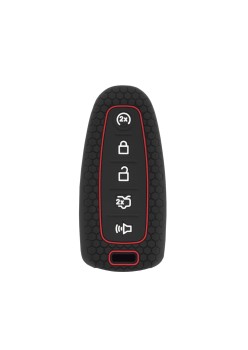 Husa pentru cheie Ford C-Max, Mondeo, Focus, Fiesta, S-Max, Explorer, Kuga, Galaxy, Escape, Expedition, Flex, Edge - Techsuit Car Key Case (2004.10) - Black