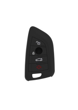 Husa pentru cheie BMW 5, 6, 7, F, G, X Series, 320i, 420i, 520i, 650i, iX3 - Techsuit Car Key Case (1004.12) - Black