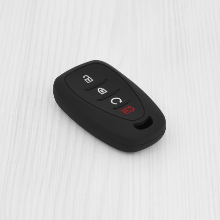Husa pentru cheie Chevrolet Malibu XL, Equinox, Camaro, Cruze, Sonic, Volt, Tracker, Onix, Trax - Techsuit Car Key Case (1013.08) - Black