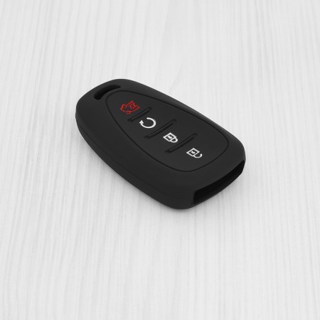 Husa pentru cheie Chevrolet Malibu XL, Equinox, Camaro, Cruze, Sonic, Volt, Tracker, Onix, Trax - Techsuit Car Key Case (1013.08) - Black