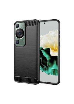 Husa pentru Huawei P60 / P60 Pro - Techsuit Carbon Silicone - Black