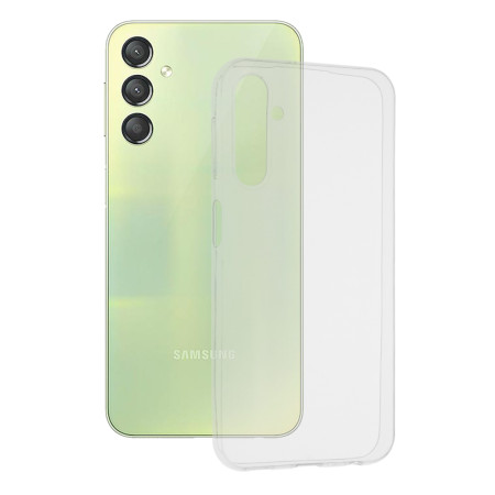 Husa Silicon compatibila Samsung Galaxy A24 Pastreaza Originalitatea, Transparent 