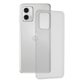 Husa Silicon compatibila Motorola Moto G73 Pastreaza Originalitatea, Transparent 