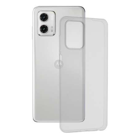 Husa Silicon compatibila Motorola Moto G73 Pastreaza Originalitatea, Transparent 