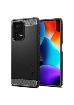 Husa pentru Xiaomi Redmi Note 12 Pro+ - Spigen Rugged Armor - Black