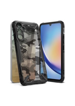 Husa pentru Samsung Galaxy A34 5G - Ringke Fusion X Design - Camo Black