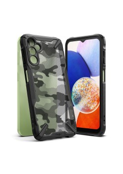 Husa pentru Samsung Galaxy A14 4G / 5G - Ringke Fusion X Design - Camo Black