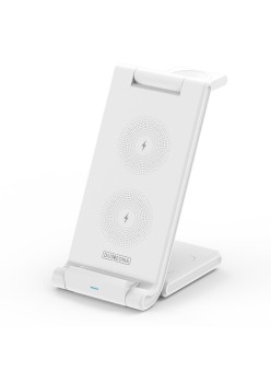 Statie Incarcare 15W pentu Telefon, Casti, Smartwatch - Duzzona (W10-A) - White