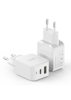Incarcator pentru Priza USB, Type-C 30W - Duzzona (T7) - White