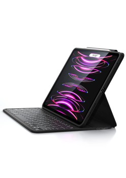 Husa pentru Apple iPad Pro 12.9 (2018 / 2020 / 2021 / 2022) - ESR Ascend Keyboard Lite - Black
