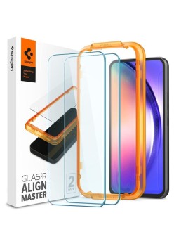 Folie pentru Samsung Galaxy A54 (set 2) - Spigen Glas.tR Align Master - Clear