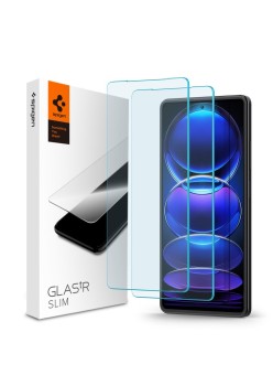 Folie pentru Xiaomi Redmi Note 12 Pro 5G / 12 Pro+ / Poco X5 Pro (set 2) - Spigen Glas.tR Slim - Clear