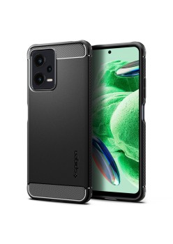 Husa pentru Xiaomi Redmi Note 12 5G / Poco X5 - Spigen Rugged Armor - Black